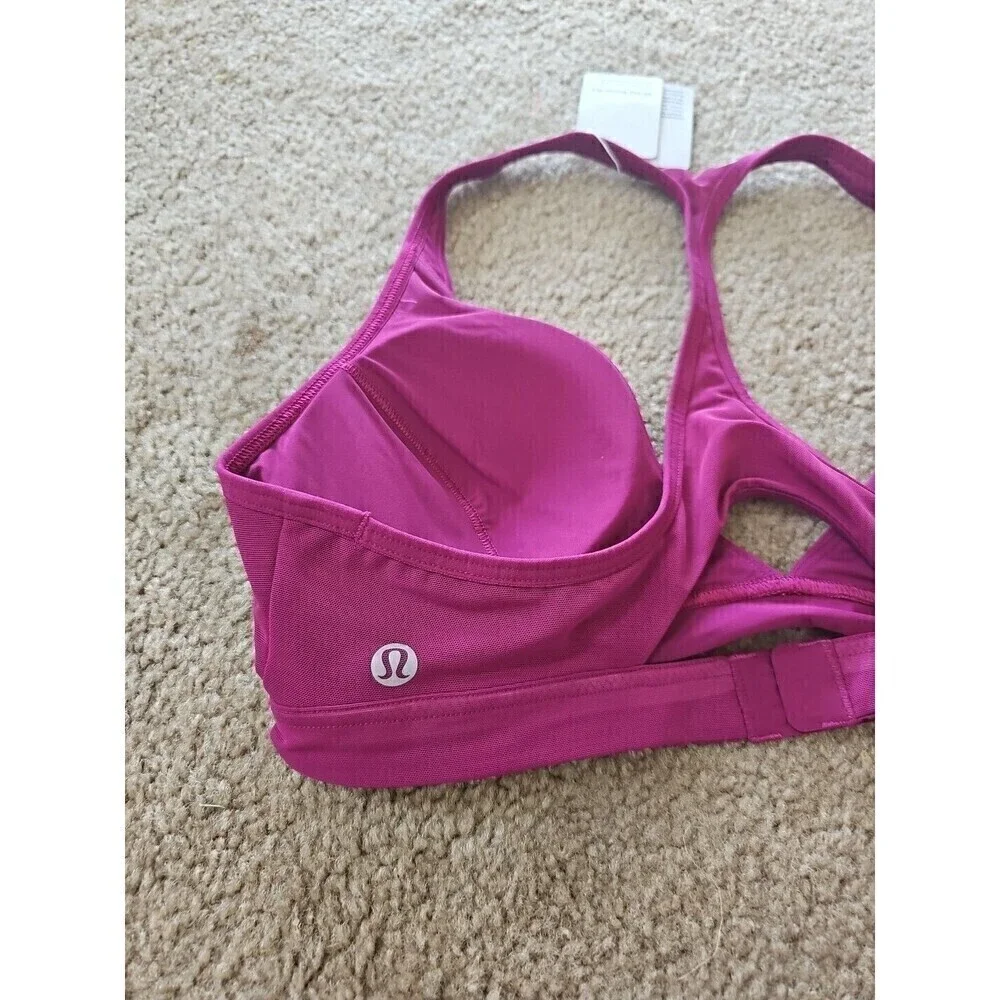 Lululemon Women's All Day Breeze Bra - Magenta Purple - Size 2 NEW $48